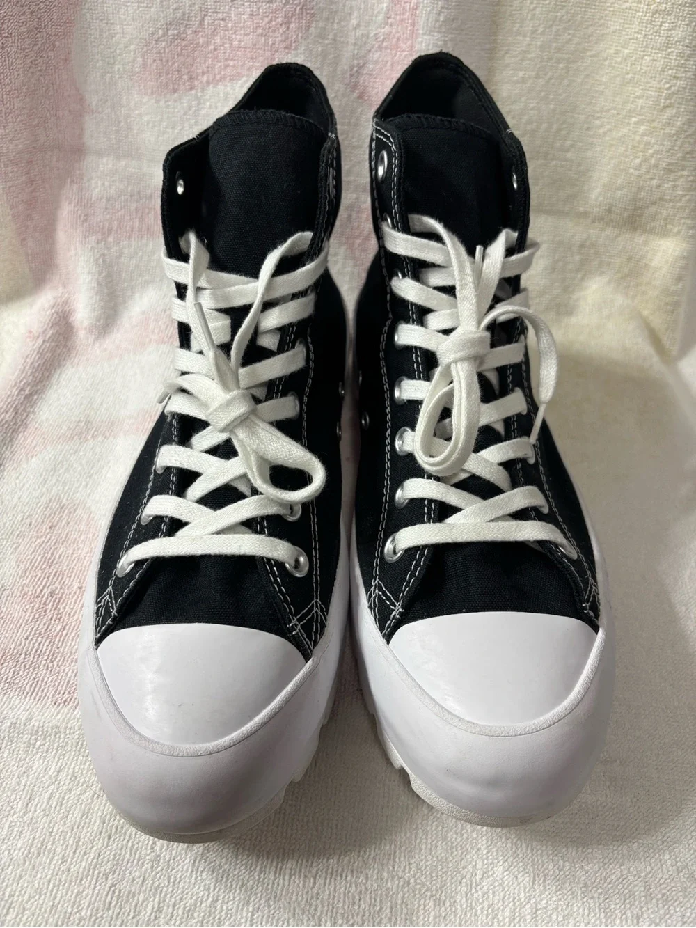 Converse All Star Lugged Black Canvas High Top Shoes Women’s Size 11